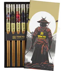 Tokyo Design Studio - Chopstick Samurai 5 pair Giftset 10 sets