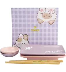 Tokyo Design Studio - Kawaii Sushi Giftset Rabbit/Cat 6pcs