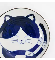Tokyo Design Studio - Kawaii Round Plate Cat Neko 16.7x2.8cm 6pcs