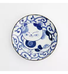 Tokyo Design Studio - Kawaii Round Plate Cat Neko 16.7x2.8cm E 6pcs