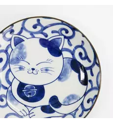 Tokyo Design Studio - Kawaii Round Plate Cat Neko 16.7x2.8cm E 6pcs