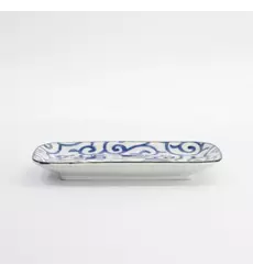 Tokyo Design Studio - Kawaii Rectangular Plate Cat Neko 16.3x10.2cm E 6pcs