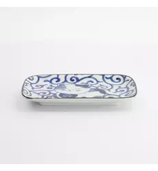 Tokyo Design Studio - Kawaii Rectangular Plate Cat Neko 16.3x10.2cm E 6pcs