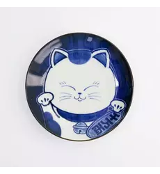 Tokyo Design Studio - Kawaii Round Plate Cat Neko 16.7x2.8cm F 6pcs