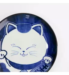 Tokyo Design Studio - Kawaii Round Plate Cat Neko 16.7x2.8cm F 6pcs