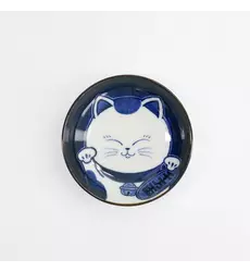 Tokyo Design Studio - Kawaii Round Sauce Dish Cat Neko 10.2x2.5cm F 6pcs