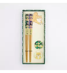 Tokyo Design Studio - Chopstick Giftset Chopstick and Rest/4 Shiba 10 sets