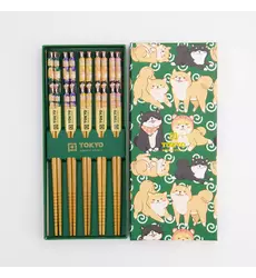 Tokyo Design Studio - Chopstick Giftset/5 Shiba 10 sets