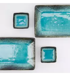 Tokyo Design Studio - Sushi Giftset Yamasaku Sky Blue 6pcs 21.5x14cm & 7.3x2.8cm 1 set