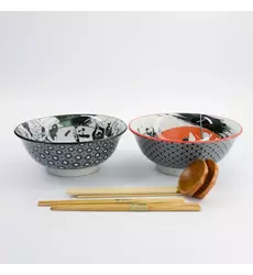 Tokyo Design Studio - Asakusa 6pcs Ramen Giftset 20.5x8cm 1250ml A 1 set