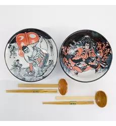 Tokyo Design Studio - Asakusa 6pcs. Ramen Giftset 20.5x8cm 1250ml. B  1 set