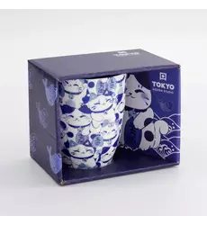 Tokyo Design Studio - Kawaii Blue Maneko Mug W/Giftbox 8.5x10.2cm 340ml 6pcs