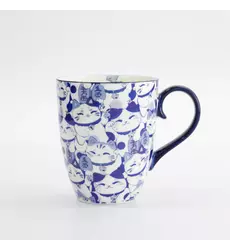 Tokyo Design Studio - Kawaii Blue Maneko Mug W/Giftbox 8.5x10.2cm 340ml 6pcs