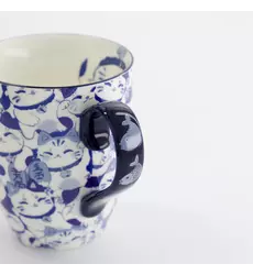 Tokyo Design Studio - Kawaii Blue Maneko Mug W/Giftbox 8.5x10.2cm 340ml 6pcs