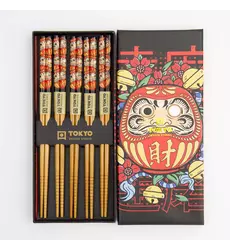 Tokyo Design Studio - Chopstick Giftset/5 Daruma 10 sets