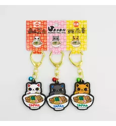 Tokyo Design Studio - Keychain Japan Cat Ramen 3pcs 5 sets