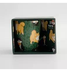 Tokyo Design Studio - Kawaii Shiba Mug W/Giftbox 8.5x10.2cm Green 340ml 6pcs