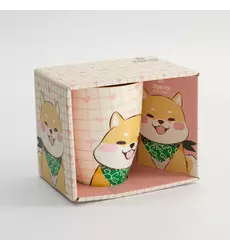 Tokyo Design Studio - Kawaii Shiba Mug W/Giftbox 8.5x10.2cm Pink 340ml 6pcs