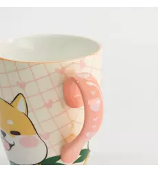 Tokyo Design Studio - Kawaii Shiba Mug W/Giftbox 8.5x10.2cm Pink 340ml 6pcs