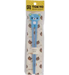 Tokyo Design Studio - Children Chopsticks Bear Blue 22cm