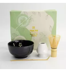 Tokyo Design Studio - Matcha Giftset Sakura Black 12.7x7cm 4pcs 1 set