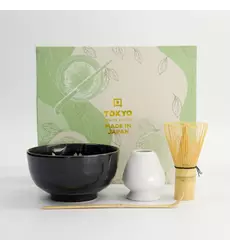 Tokyo Design Studio - Matcha Giftset Sakura Black 12.7x7cm 4pcs 1 set