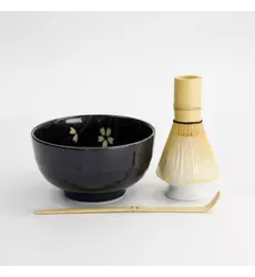 Tokyo Design Studio - Matcha Giftset Sakura Black 12.7x7cm 4pcs 1 set
