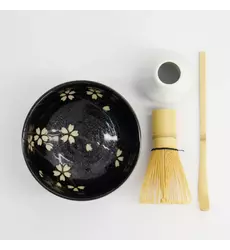 Tokyo Design Studio - Matcha Giftset Sakura Black 12.7x7cm 4pcs 1 set