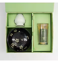 Tokyo Design Studio - Matcha Giftset Sakura Black 12.7x7cm 4pcs 1 set
