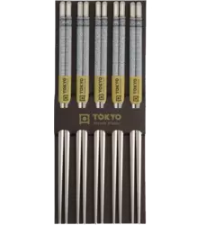 Tokyo Design Studio - Chopsticks SS Blue Karakusa 5 pair
